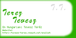 terez tevesz business card